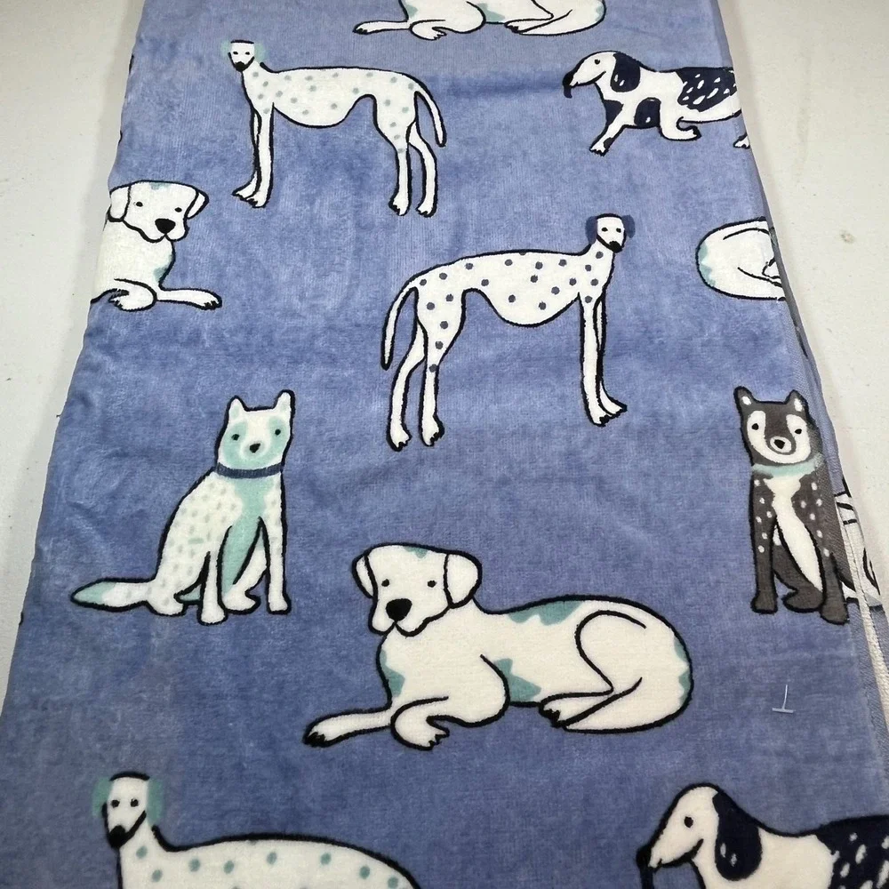 Artisan de Luxe Dog Print Towel 3 Piece Set Bath Hand Washcloth 100% Cotton New